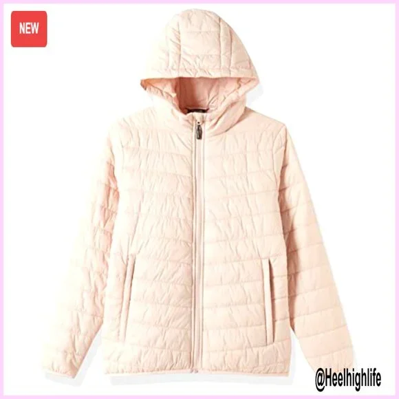 Women's Packable Lightweight Quilted Puffer Jacket with Hood Full Zip